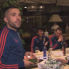 Así sorprendió la selección española a Jordi Alba por su cumpleaños