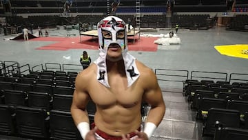 Octagón Jr, durante su entrevista con AS México