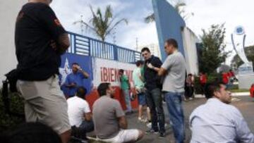 Entrenamiento a puerta cerrada de Chile en Belo Horizonte.