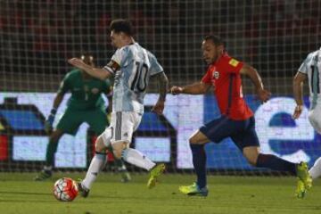 Chile vs Argentina, en imágenes