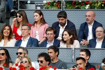 Andrea Levy, Fernando López Miras, Alberto Núñez Feijóo, José Luis Martínez- Almeida, Isabel Díaz Ayuso y Miquel Iceta.