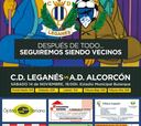 "Los Simpsons" copan el cartel del Leganés - Alcorcón