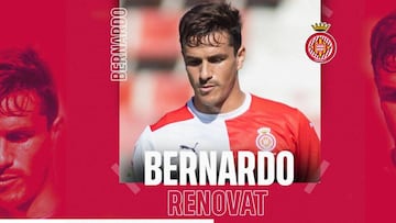 Bernardo renueva con el Girona hasta 2023