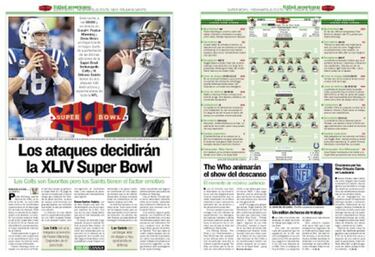 La Super Bowl en AS papel