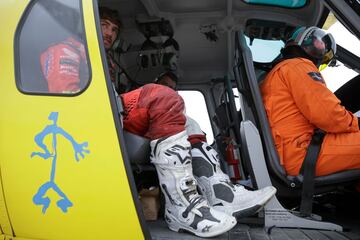 Tercera etapa entre San Juan de Marcona y Arequipa. El español Joan Barreda abandonó el Dakar tras perderse en un barranco sin salida.