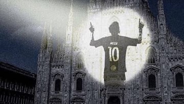 ¿Por qué el dueño del Inter promociona el partido ante el Nápoles con la silueta de Messi?