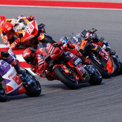 Bagnaia, Martín y Márquez en una carrera para la historia