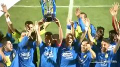 El Fuenla se marcó un 'Ramos' con el trofeo de Segunda B