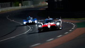 El Toyota de Alonso en Le Mans. 