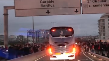 Real Madrid team bus attacked by Benfica ultras