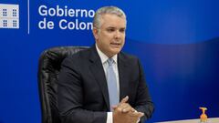 BOGOT&Atilde;. 13 de enero de 2021. El presidente de la Rep&Atilde;&ordm;blica, Iv&Atilde;&iexcl;n Duque M&Atilde;&iexcl;rquez, durante la presentaci&Atilde;&sup3;n Regional del Informe de Desarrollo Humano Global del PNUD. (Cortes&Atilde;&shy;a Presidencia)