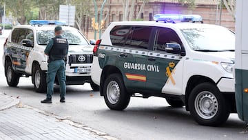 Dispositivo de la Guardia Civil, a 19 de octubre de 2023, en Mallorca, Islas Baleares (España). La Policía Nacional y la Guardia Civil han detenido a 62 personas y efectuado 70 registros, 40 en Mallorca y los 30 restantes en Tarragona y Barcelona por la operación antidroga ‘Fade’. Esta operación se ha convertido en la mayor efectuada en las islas en los últimos 50 años.
19 OCTUBRE 2023;DISPOSICIÓN JUDICIAL;ILLES BALEARS;DETENIDOS;DORGA;POLICÍA;GUARDIA CIVIL
Isaac Buj / Europa Press
19/10/2023