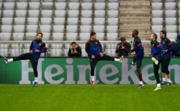 Entrenamiento en el Allianz Arena.