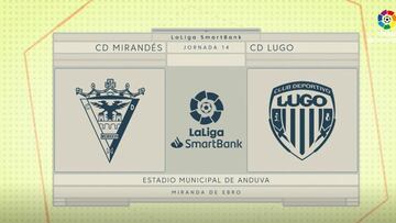 Resumen y goles del Mirandés vs. Lugo de la Liga Smartbank