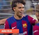 João Félix o cómo meter la chilena imposible: le agarraron en el aire y le dio igual