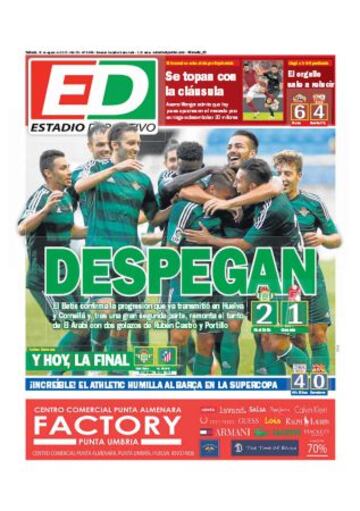 Portadas de la prensa deportiva