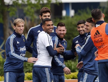 Buenos Aires 03 Octubre 2017
Eliminatorias Rusia 2018
Entrenamiento de la SelecciÃ³n Argentina previo al partido contra Peru, en el Predio Julio H Grondona.
Lionel Messi de Argentina
Foto Ortiz Gustavo 