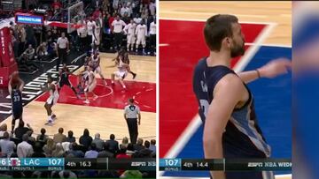 ¡Triple decisivo de Marc Gasol y se luce con este baile notable!