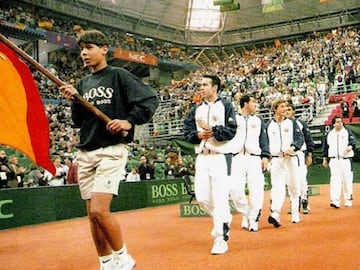 Nadal, abanderado en la final de la Davis del 2000.