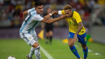 Neymar, ante Argentina.