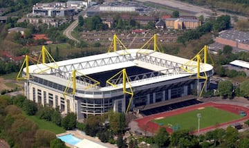 Otro estadio con gran energía. Es la casa del Dortmund donde jugó Adrián Ramos 