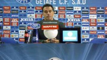 El entrenador del Getafe, Luis García.
