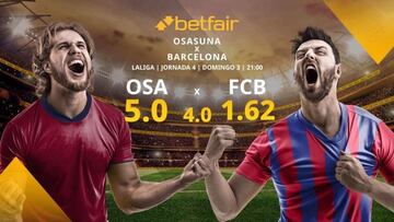 CA Osasuna vs. FC Barcelona: horario, TV, estadísticas, clasificación y pronósticos