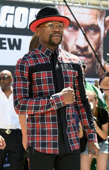 La llegada de Mayweather y McGregor a Las Vegas