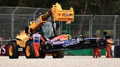 El extraño accidente de Max Verstappen en el Gran Premio de Australia