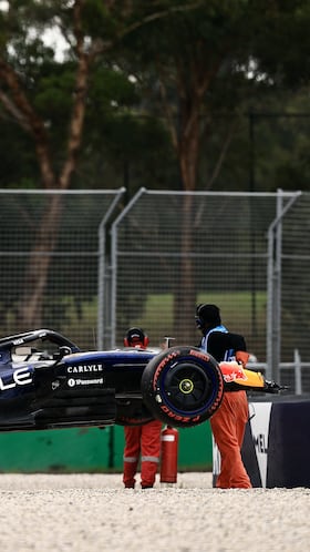 El extraño accidente de Max Verstappen en el Gran Premio de Australia
