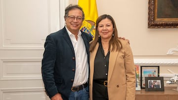 Gustavo Petro se reunió por primera vez con la nueva fiscal, Luz Adriana Camargo.