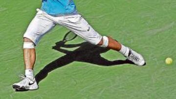 <b>GIGANTE. </b>Rafael Nadal sacó adelante un partido muy duro ante uno de sus peores rivales.