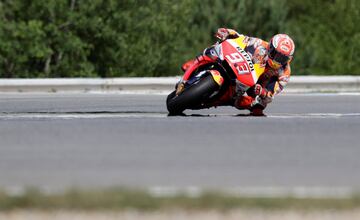 Marc Márquez durante la carrera. 