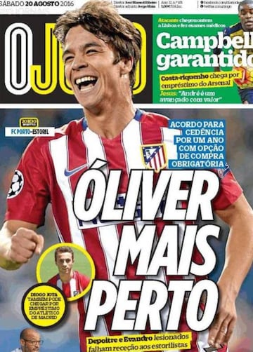 Portada de O Jogo.