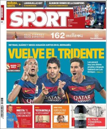 Portadas de la prensa mundial