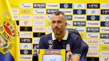 30/10/2024 FUTBOL PRIMERA DIVISION TEMPORADA 24/25 UD LAS PALMAS Rueda de prensa de Diego Martinez