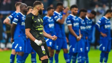 Con un doblete, Benzema obligó a definir los cuartos de final de la Copa del Rey de Campeones desde los penales, donde también marcó y orquestó el triunfo.