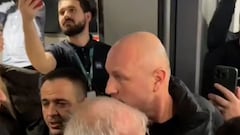 Locura en Belgrado: el brutal recibimiento a Obradovic de los fans de Partizán para evitar su dimisión