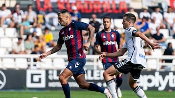 Stoichkov durante el Burgos CF - SD Eibar