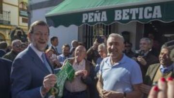 Mariano Rajoy, en Tomares.