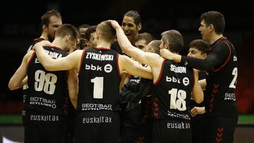 Celebracion del Bilbao tras el triunfo