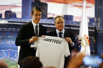 Julen Lopetegui y Florentino Pérez.