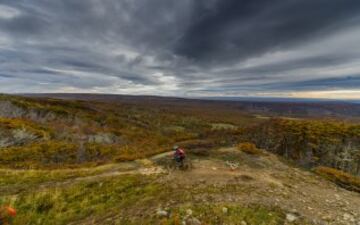 El impresionante paisaje en que se vivió la carrera de MTB