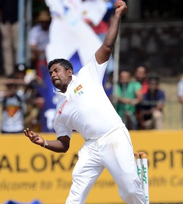 Man of the series, Sri Lanka's Rangana Herath.