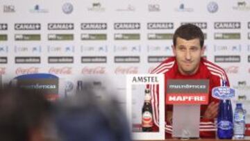 Javi Gracia, en rueda de prensa.