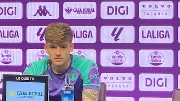 Garri, jugador del Real Valladolid.