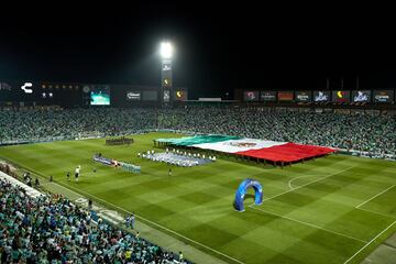 Así fue la ceremonia previo al Santos Laguna vs Cruz Azul en la ida de la Final de la Liga MX