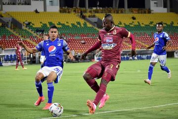 Tolima y Millonarios empataron en el primer encuentro de la final de la Liga BetPlay. Juan Fernando Caicedo marcó en la primera parte del partido, los de Gamero empataron con un tanto Juan Carlos Pereira en la adición.