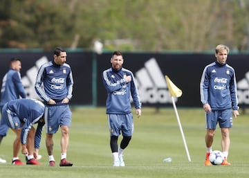 Buenos Aires 03 Octubre 2017
Eliminatorias Rusia 2018
Entrenamiento de la SelecciÃ³n Argentina previo al partido contra Peru, en el Predio Julio H Grondona.
Lionel Messi de Argentina
Foto Ortiz Gustavo 