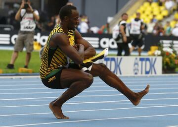 Los atletas de la delegación de Estados Unidos trataban de hacer frente a los jamaicanos, pero tanto en relevos como Bolt en solitario, eran intratables. Tres nuevos oros para Bolt en el Mundial de Rusia y ya eran trece.
